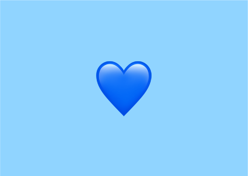 blue heart emoji