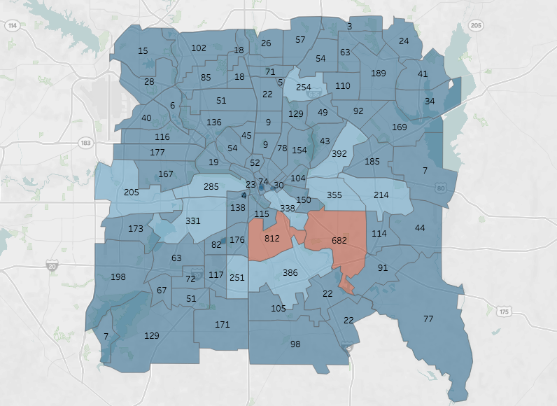 map:of smh-in= texas